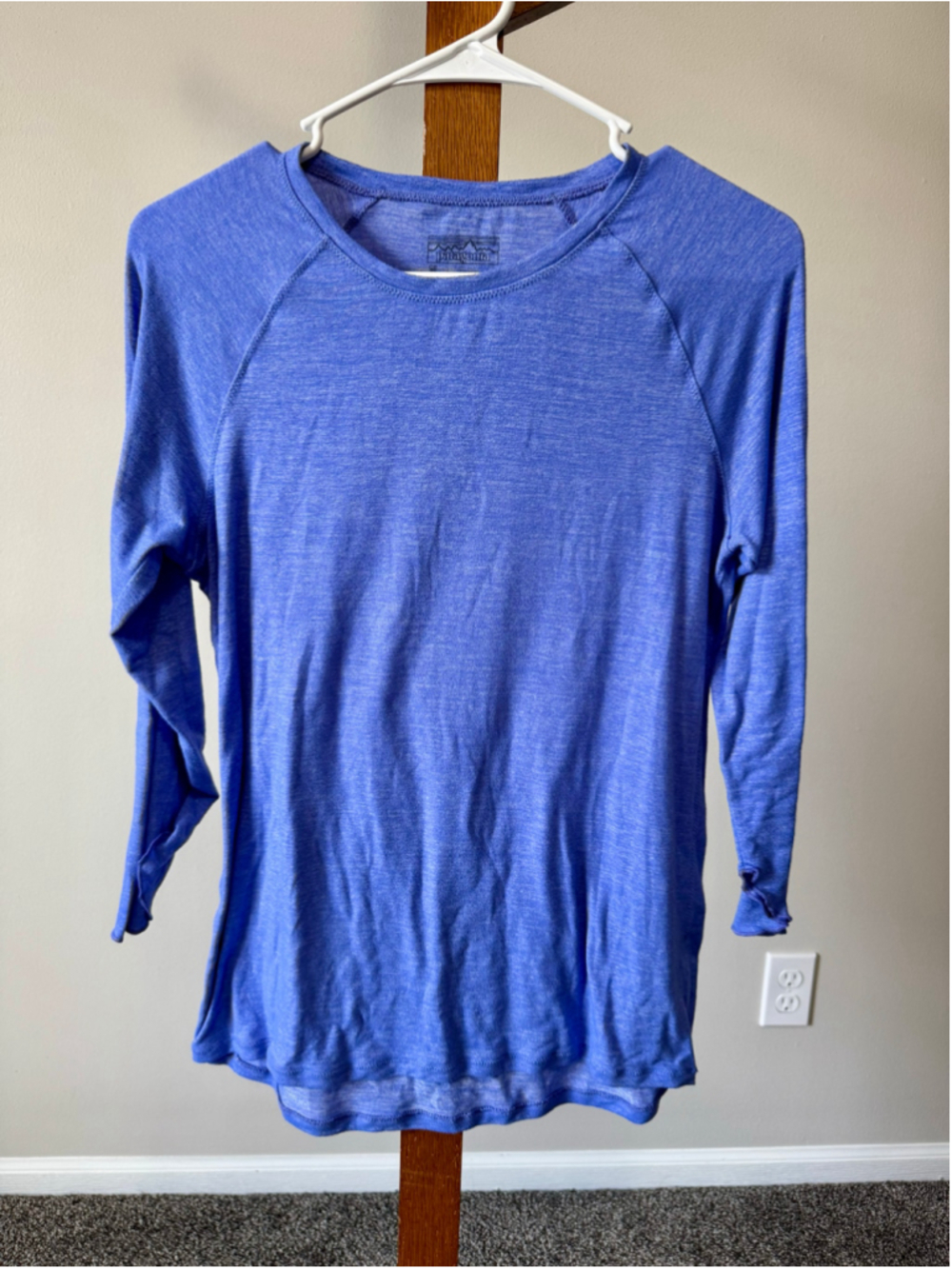 Women's Patagonia 3/4 Sleeve Tee - Blue - Size M - Butter Soft - Picture 2 of 9